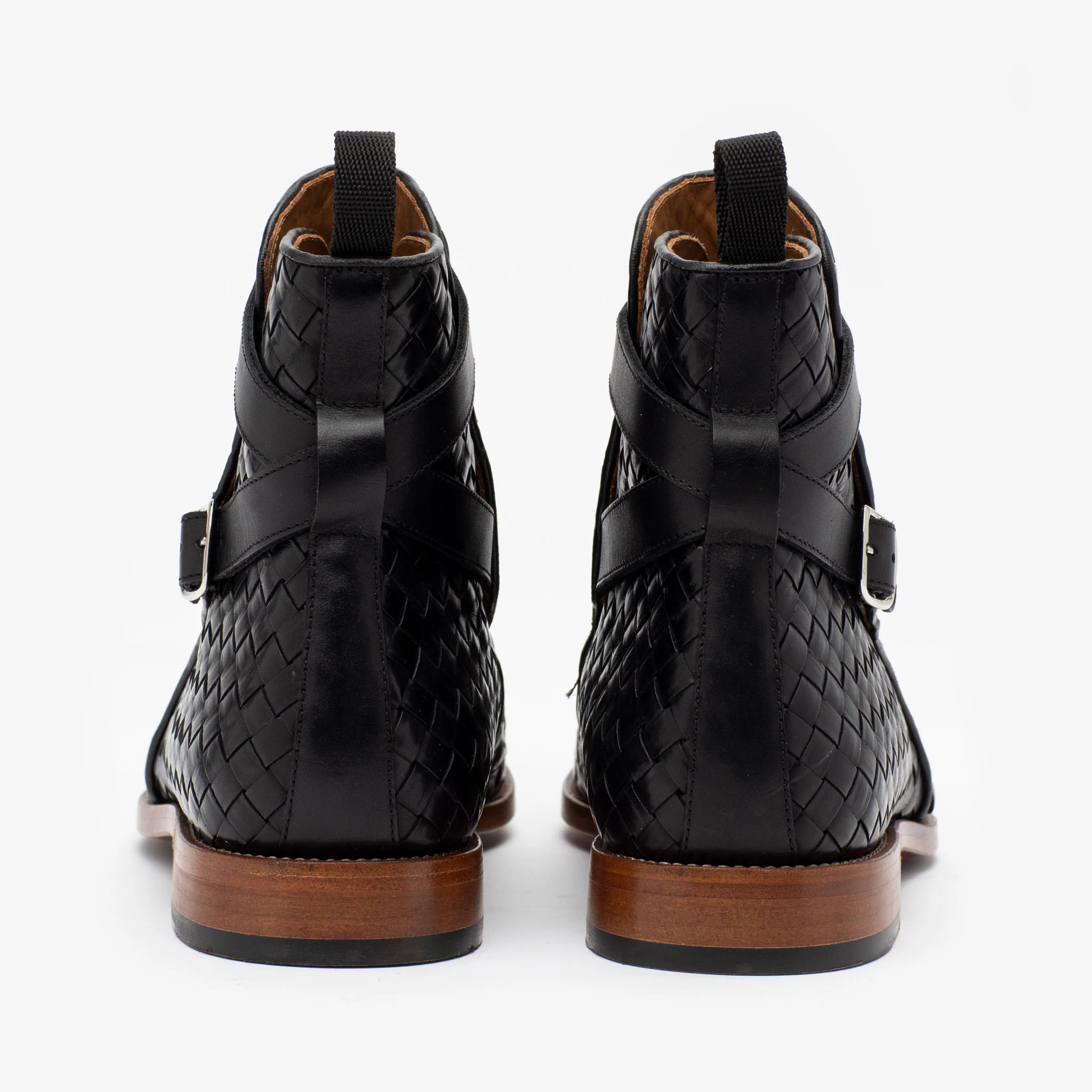 The Dylan Jodhpur Boot in Black Woven (Last Chance, Final Sale) - Image 4