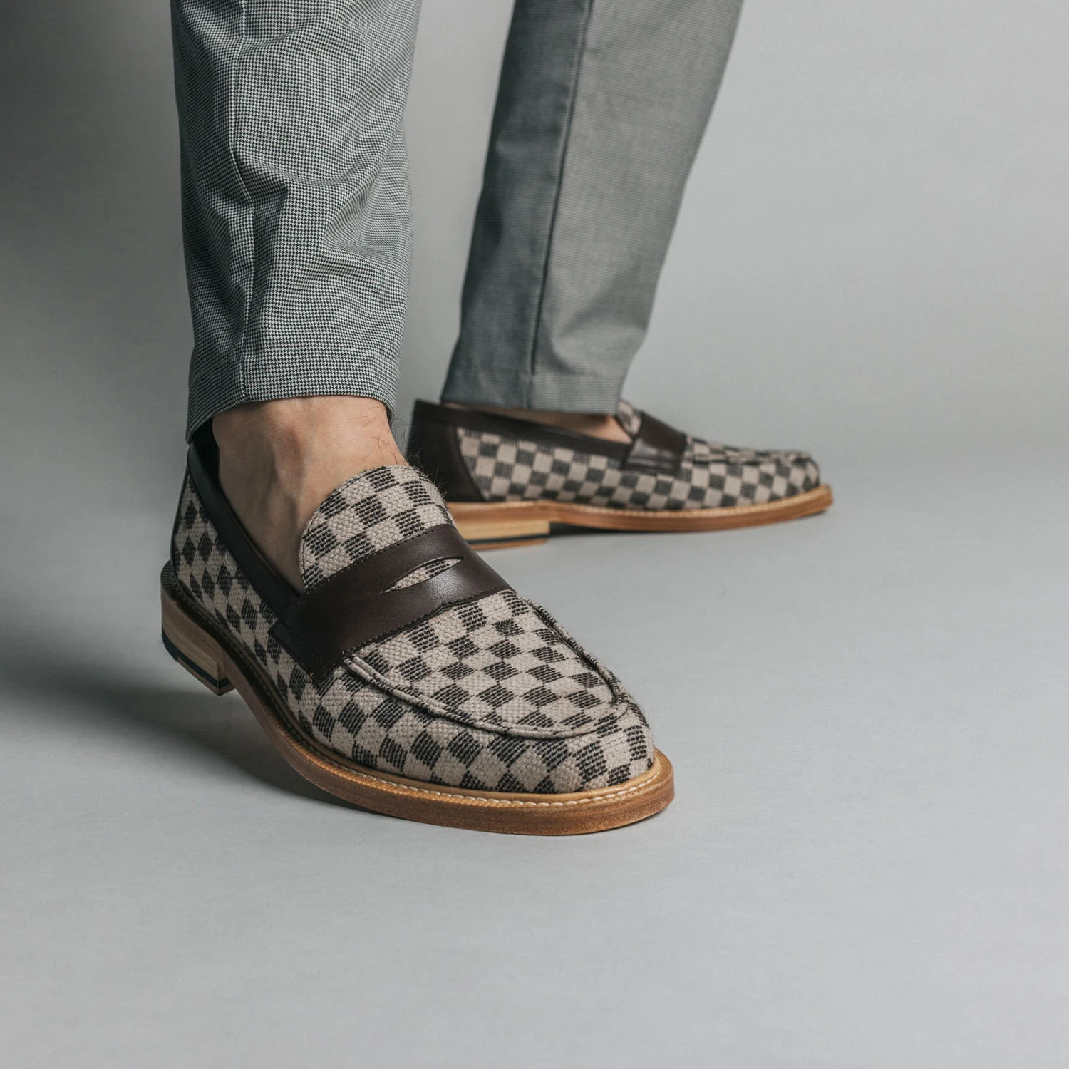 The Fitz Loafer in Brown Check (Last Chance, Final Sale) - Image 7