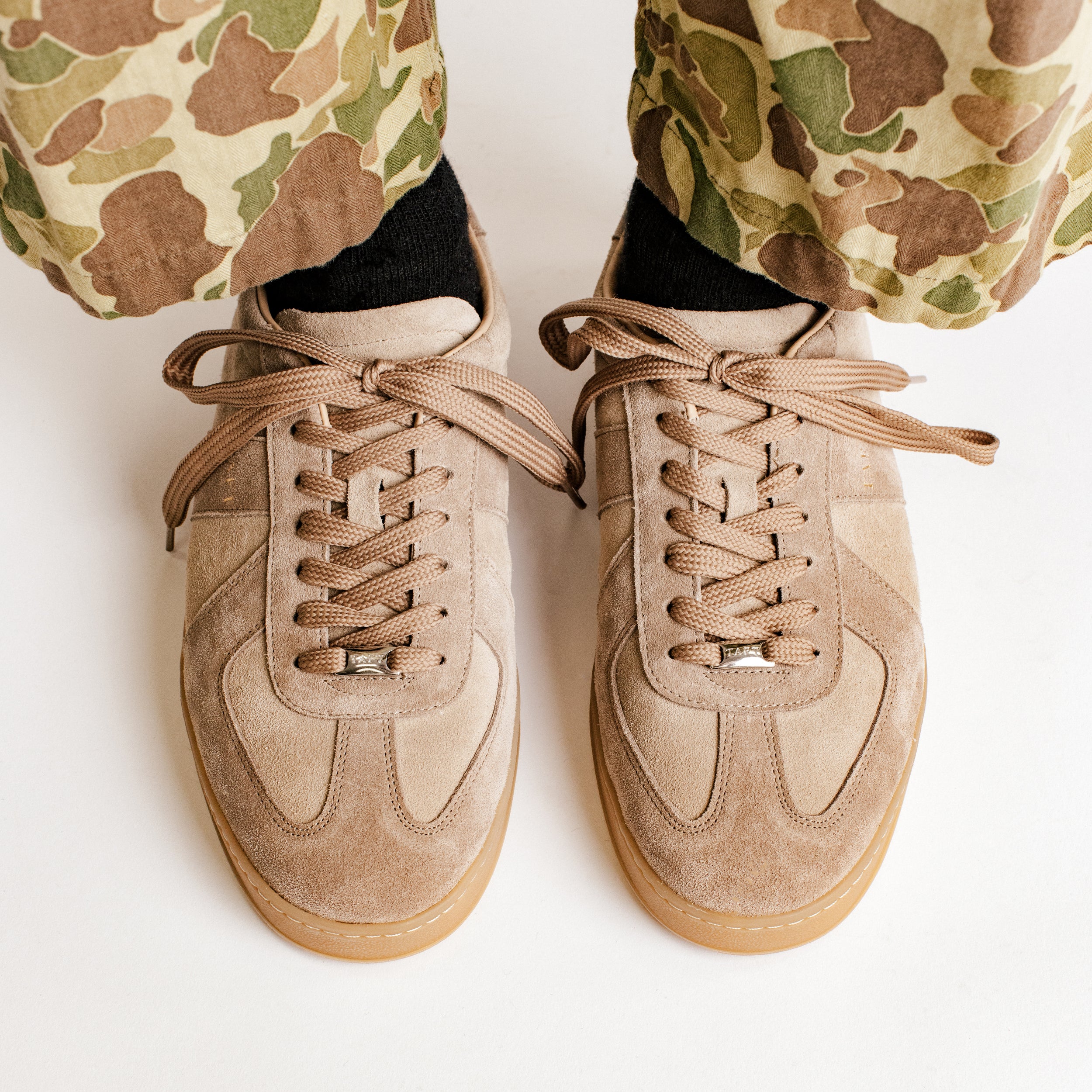 The Gatsby Sneaker in Taupe Suede - Image 3