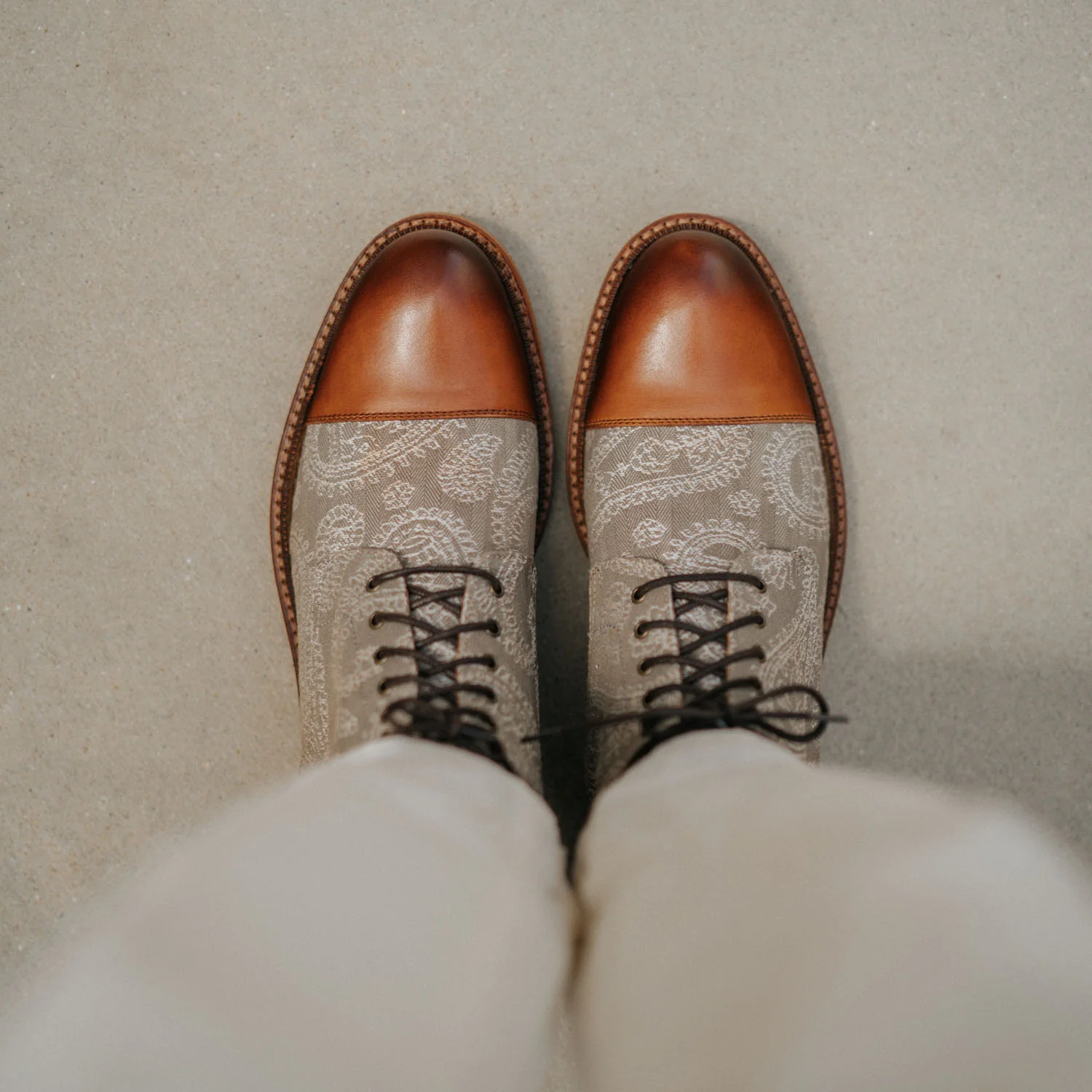 The Jack in Taupe Paisley - Image 3