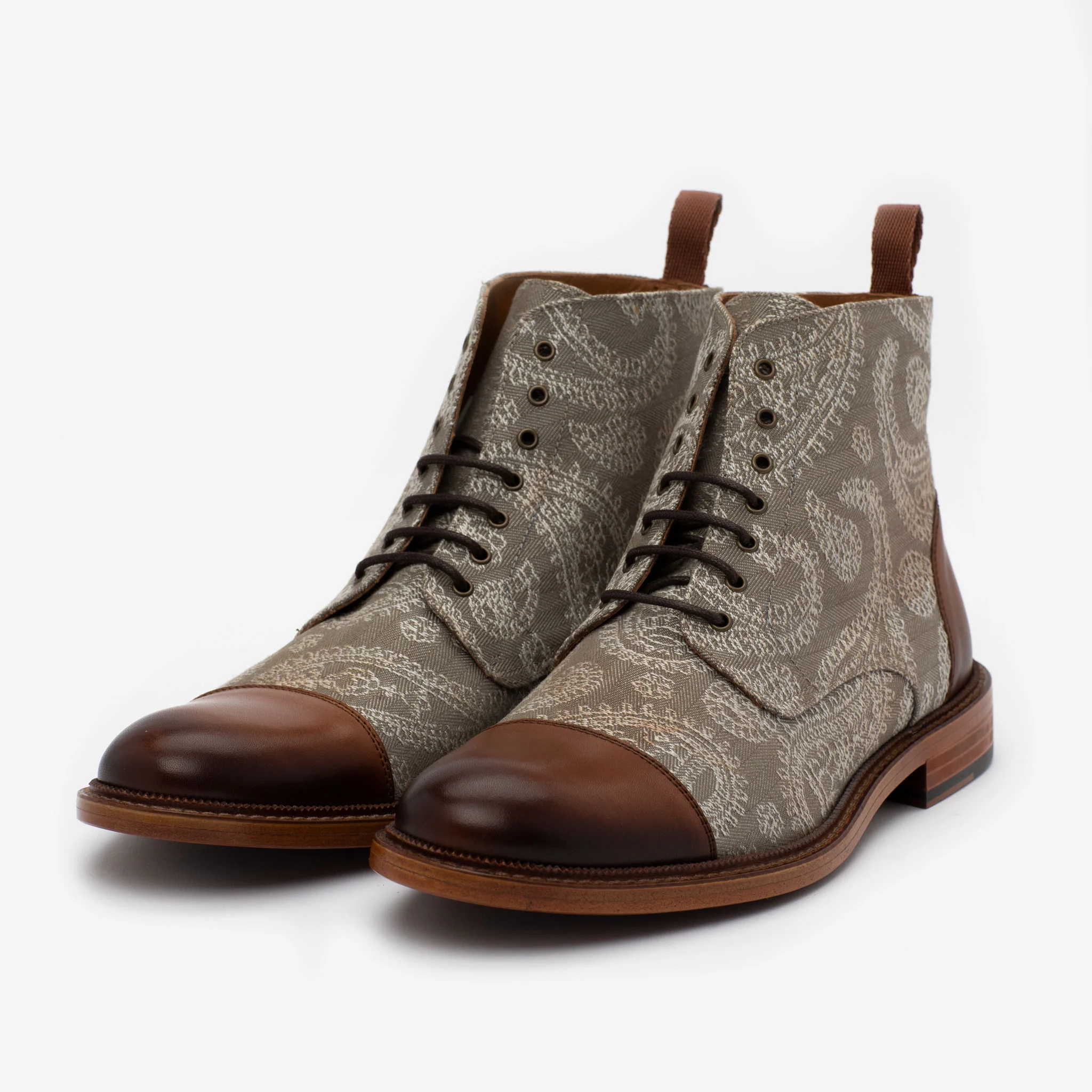The Jack in Taupe Paisley - Image 4