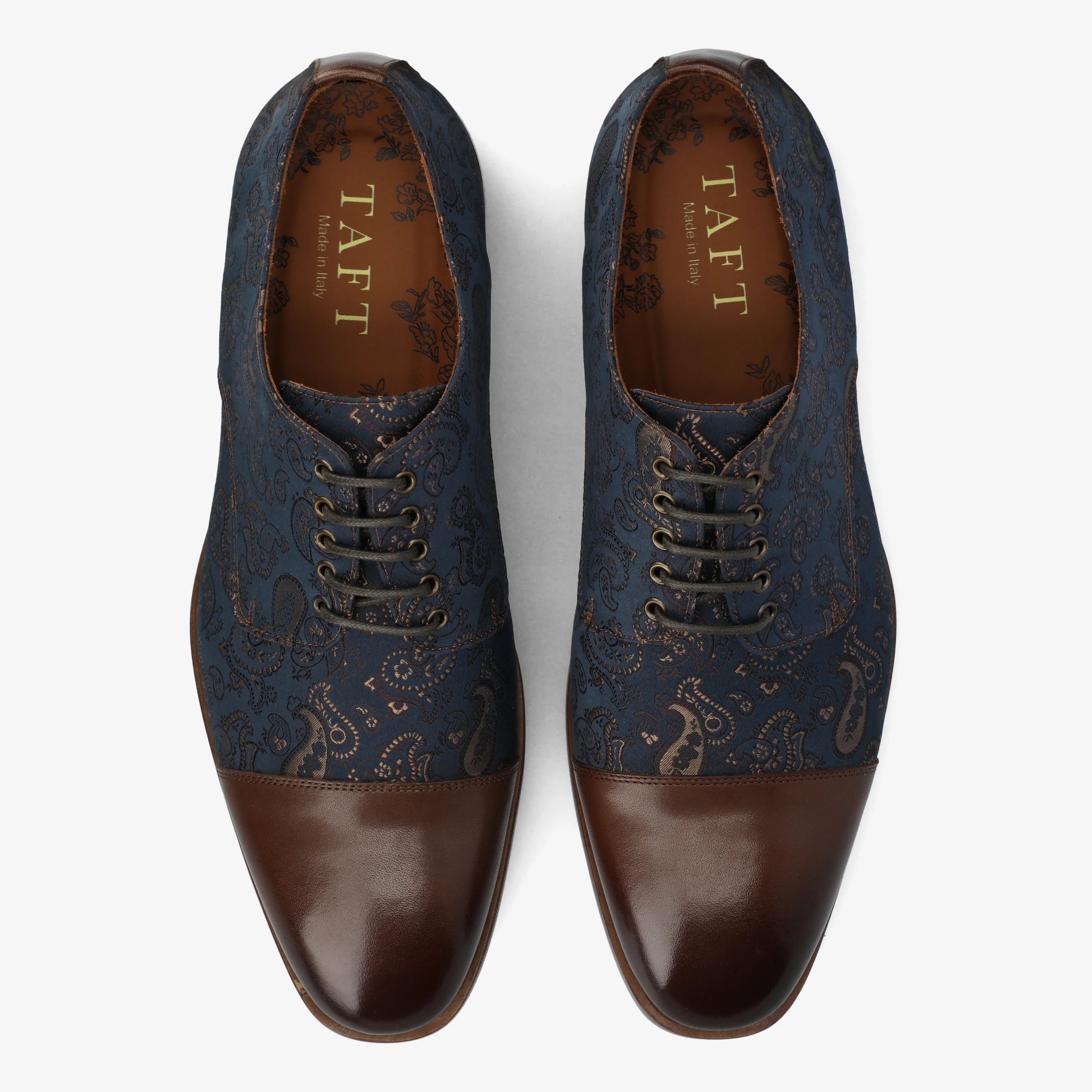 The Jack Oxford Shoe in Brown Paisley - Image 3
