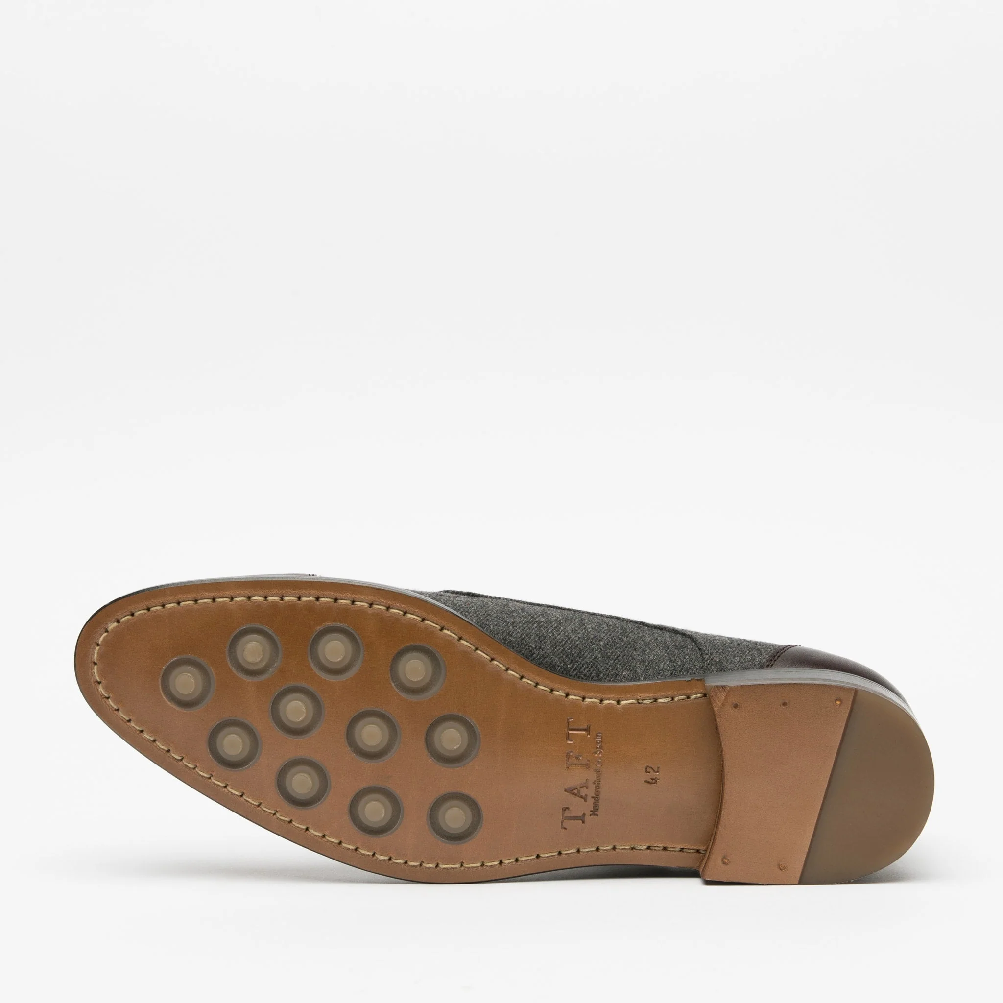 The Jack Shoe in Grey/Oxblood - Image 7