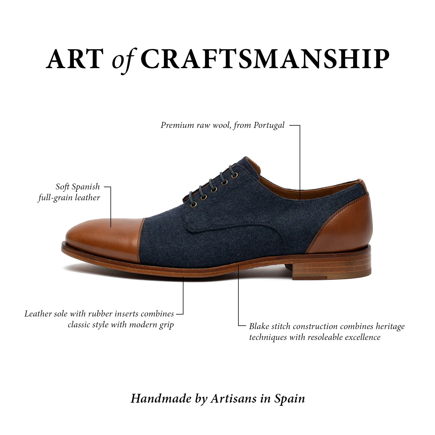 The Jack Shoe in Navy - Image 7