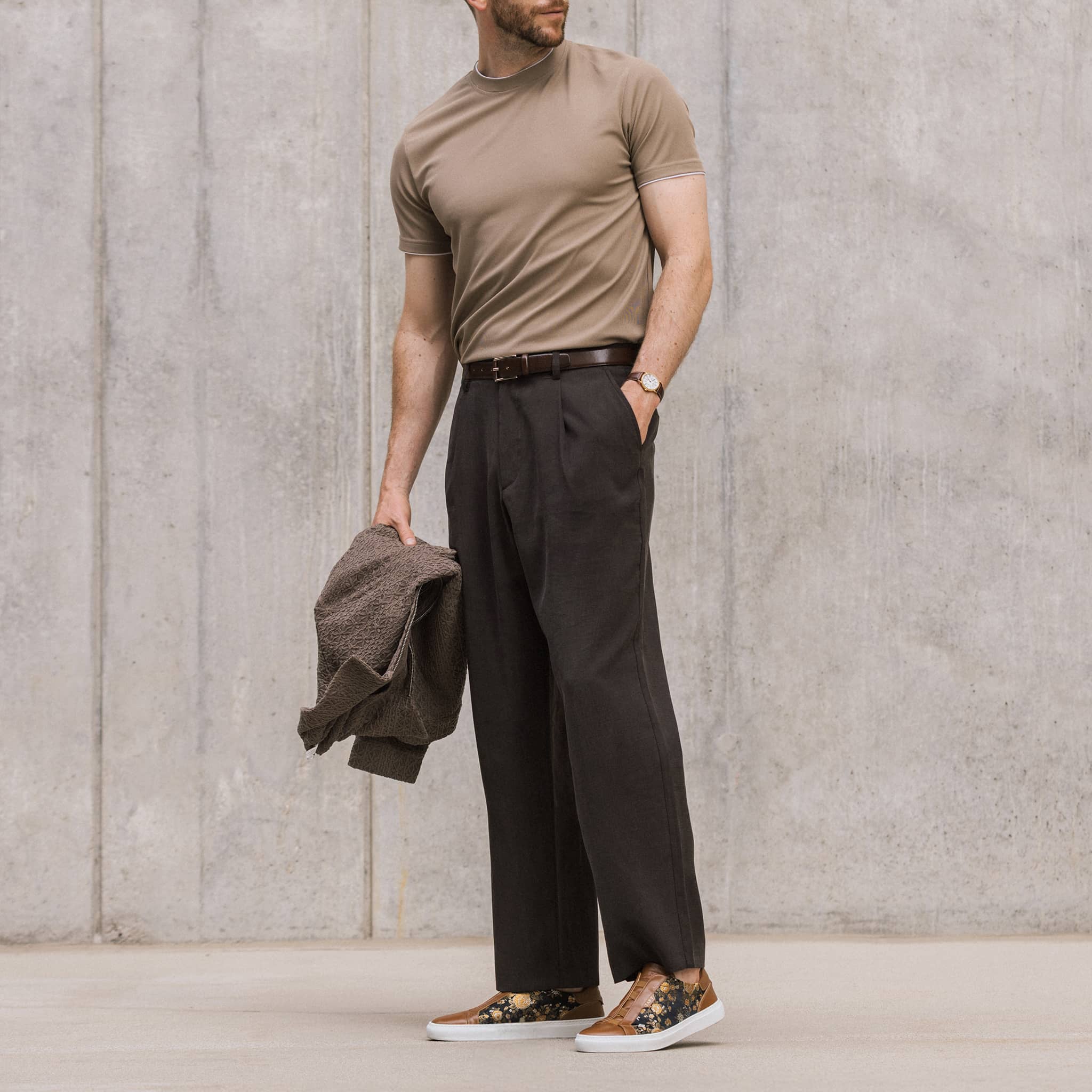 The James Sneaker in Eden Cognac - Image 4