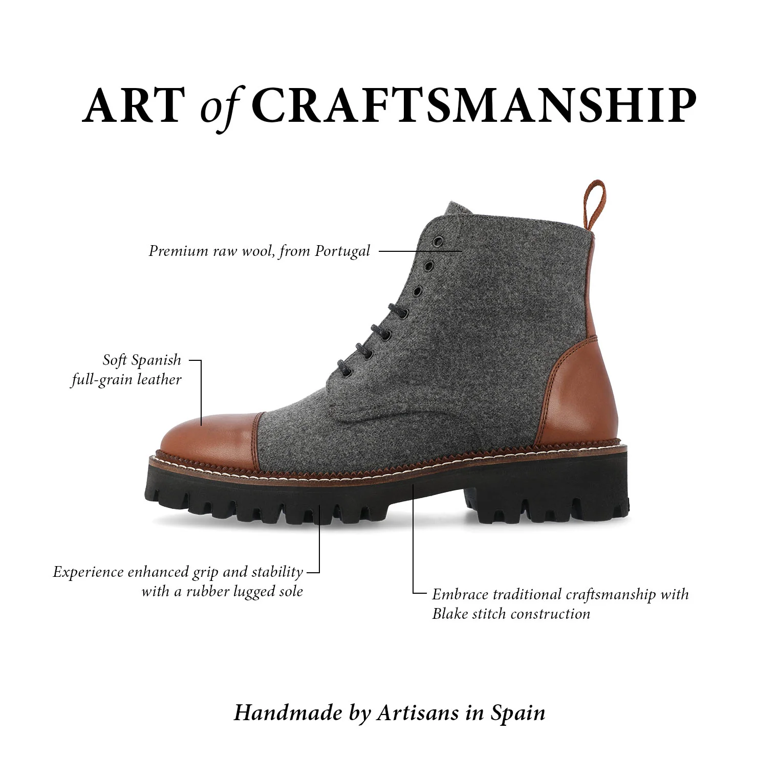 The Jill Boot in Grey/Brown (Last Chance, Final Sale) - Image 6