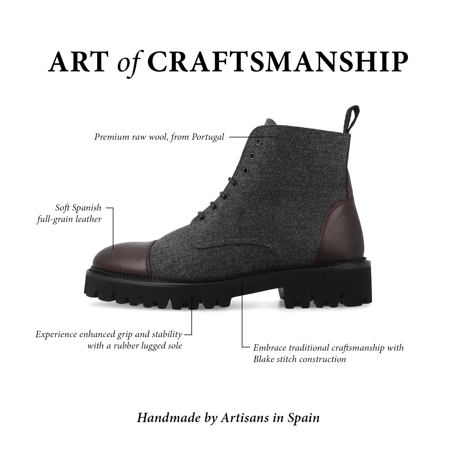The Jill Boot in Grey/Oxblood (Last Chance, Final Sale) - Image 6