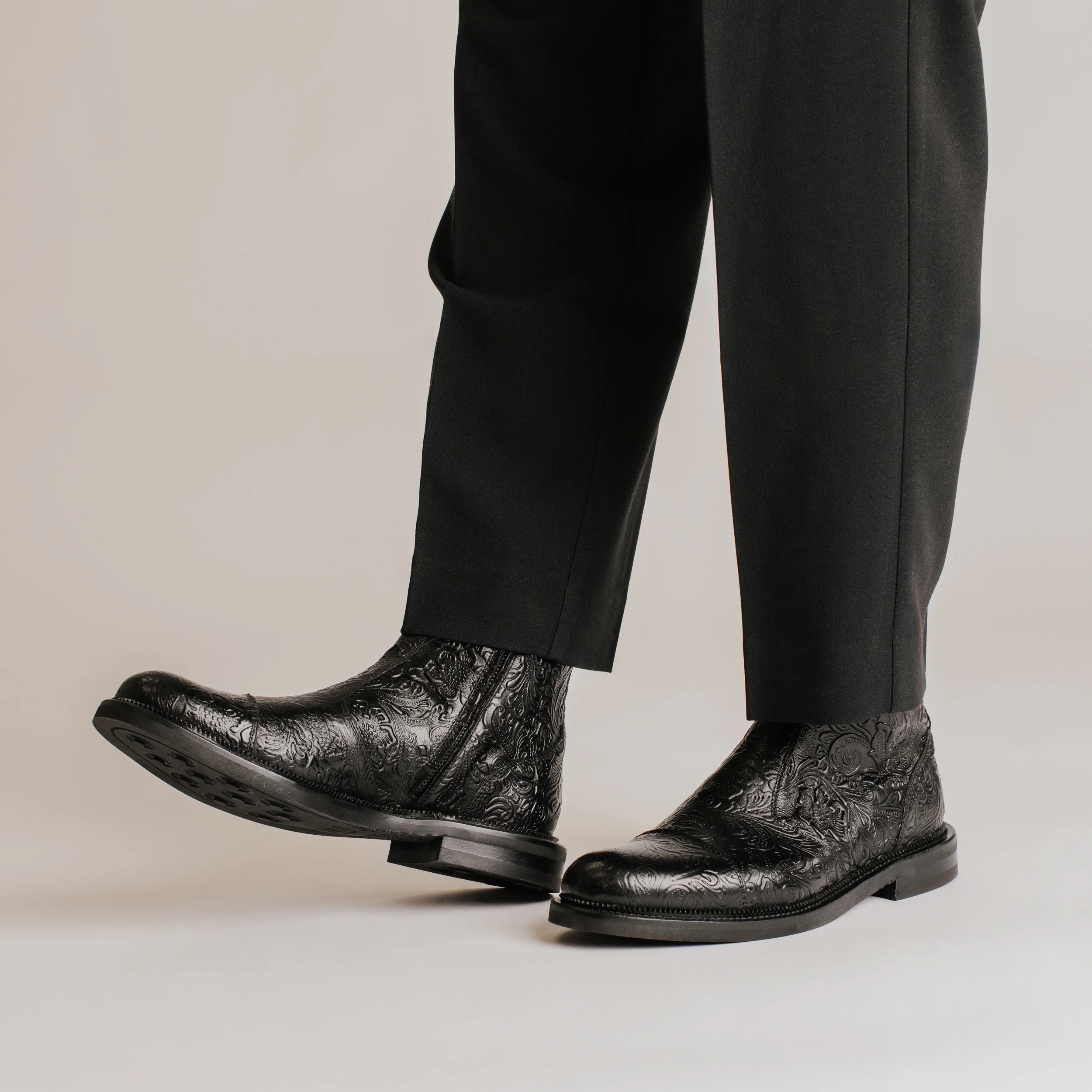 The Lewis Boot in Black Floral - Image 5