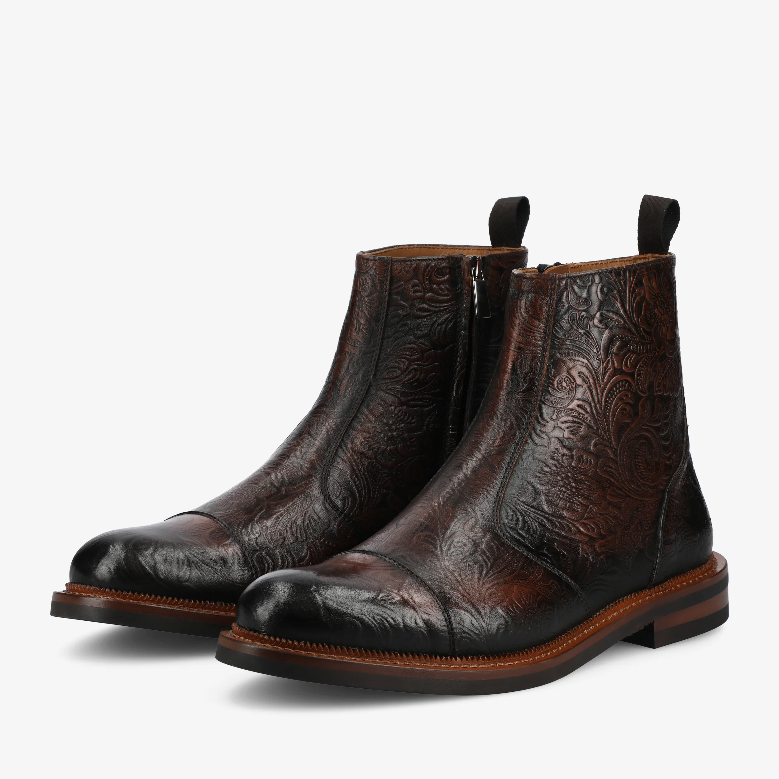 The Lewis Boot in Brown Floral - Image 6