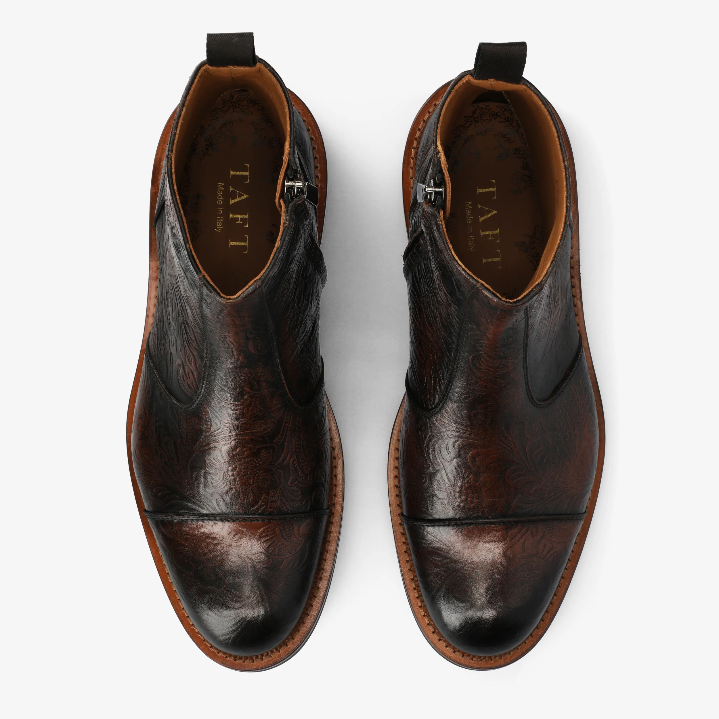 The Lewis Boot in Brown Floral - Image 7