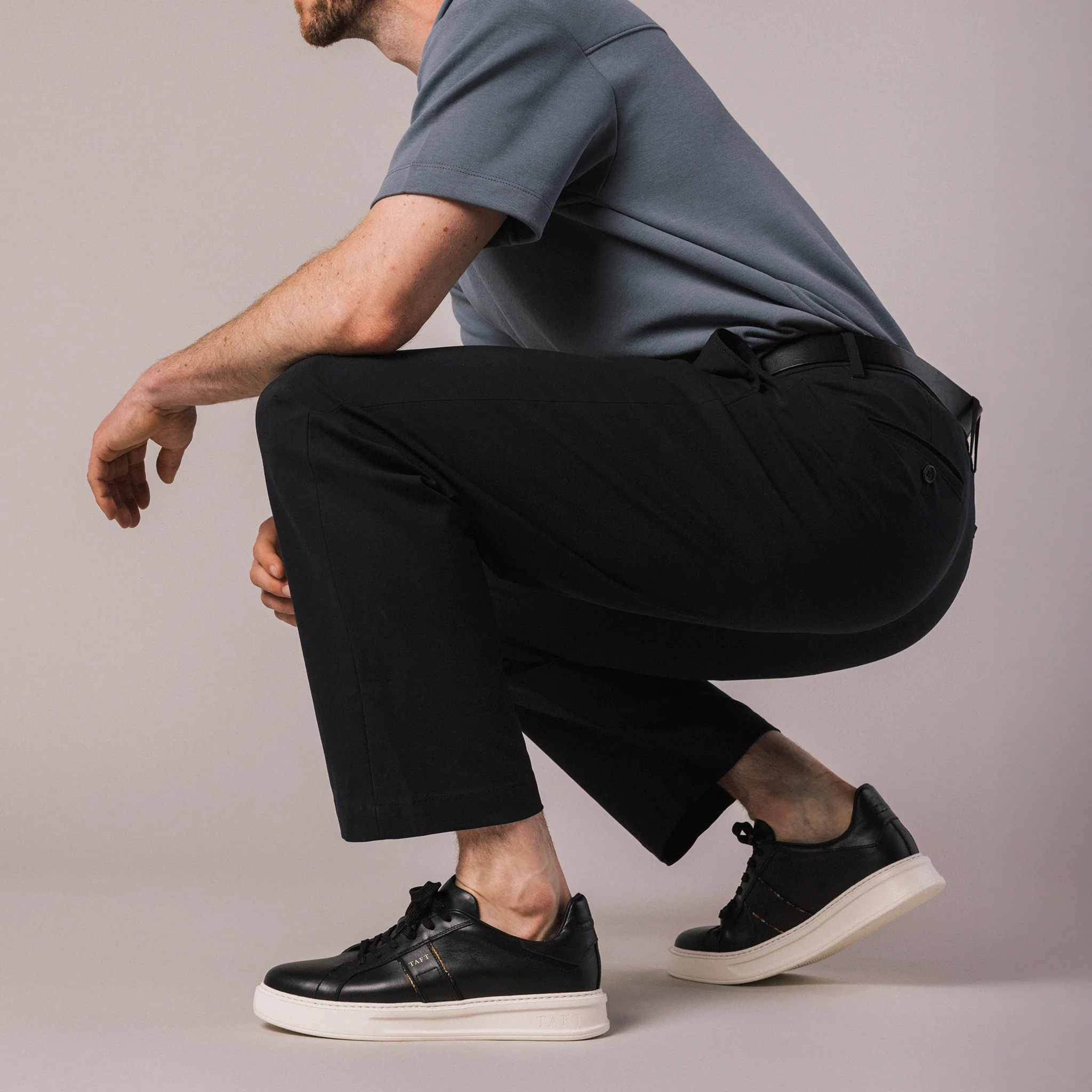 The Logan Sneaker in Black - Image 4