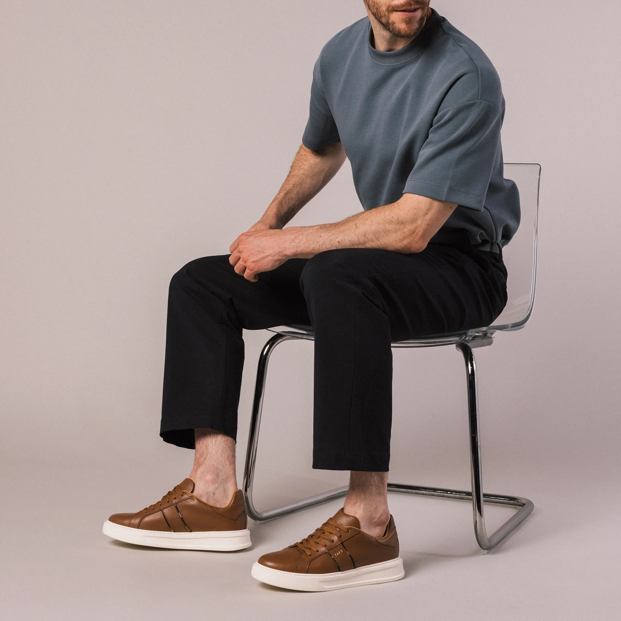 The Logan Sneaker in Tan - Image 4
