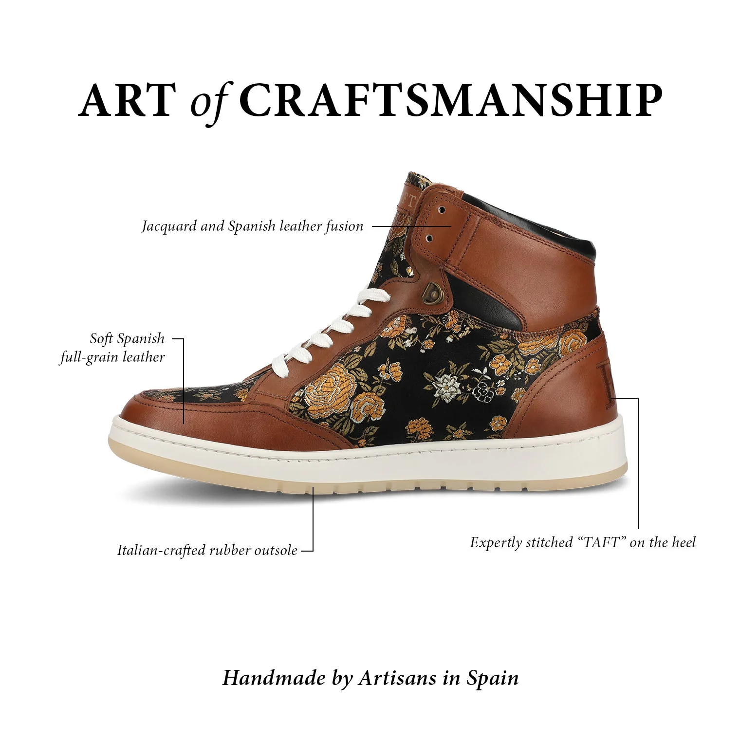 The Rapido High-top Sneaker in Eden Cognac (Last Chance, Final Sale) - Image 7