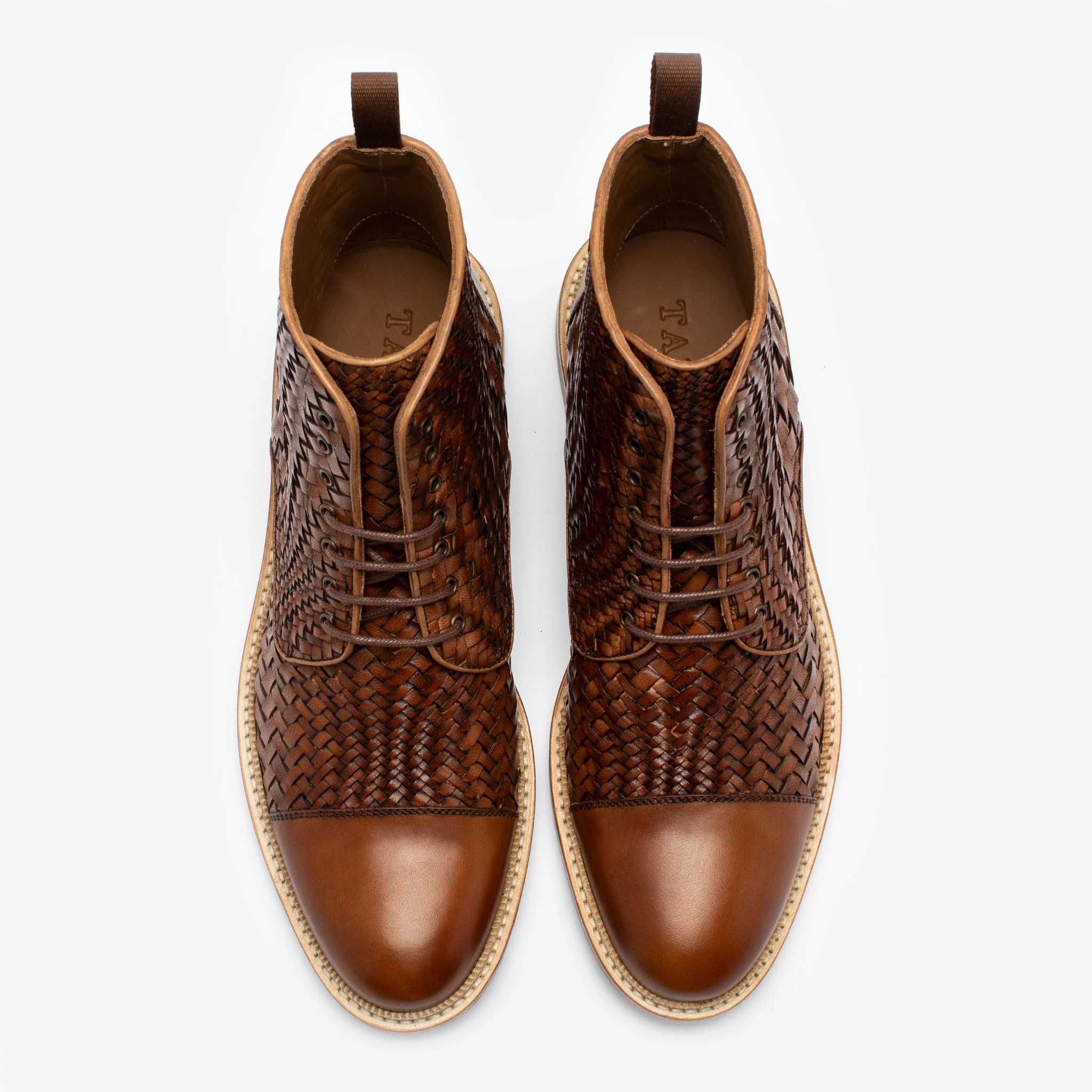 The Rome Boot in Brown Woven (Last Chance, Final Sale) - Image 5