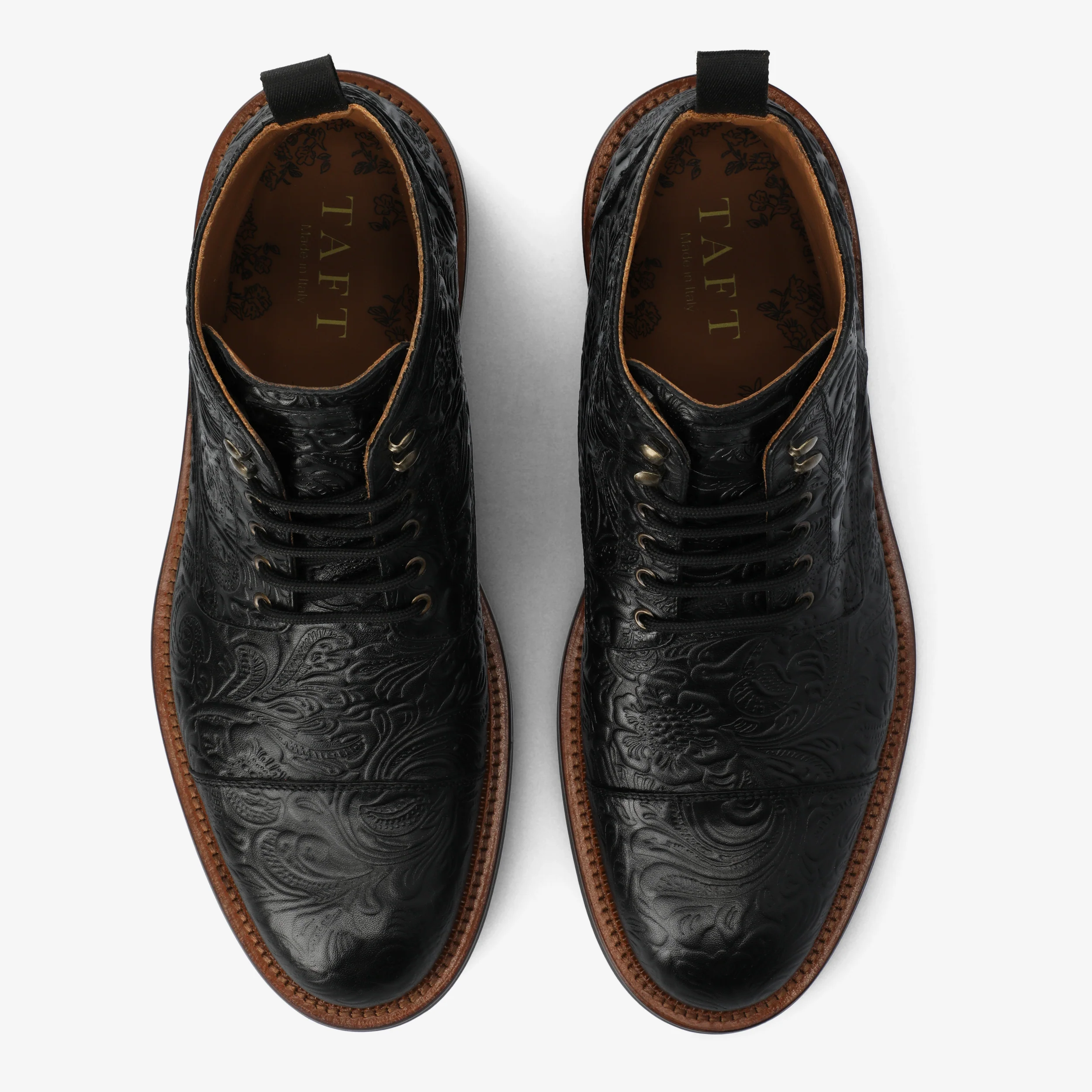 The Rome Boot in Black Floral - Image 3