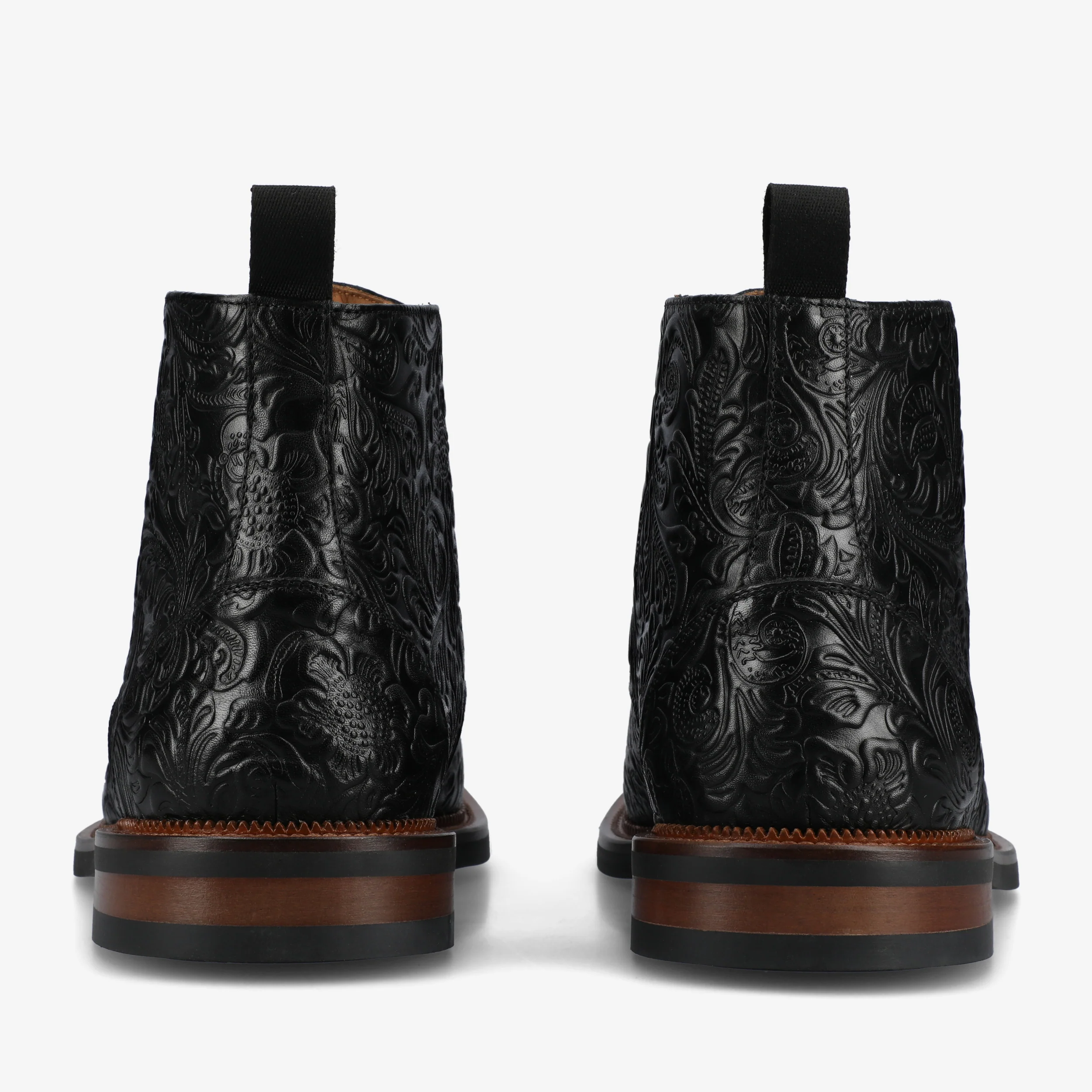 The Rome Boot in Black Floral - Image 4