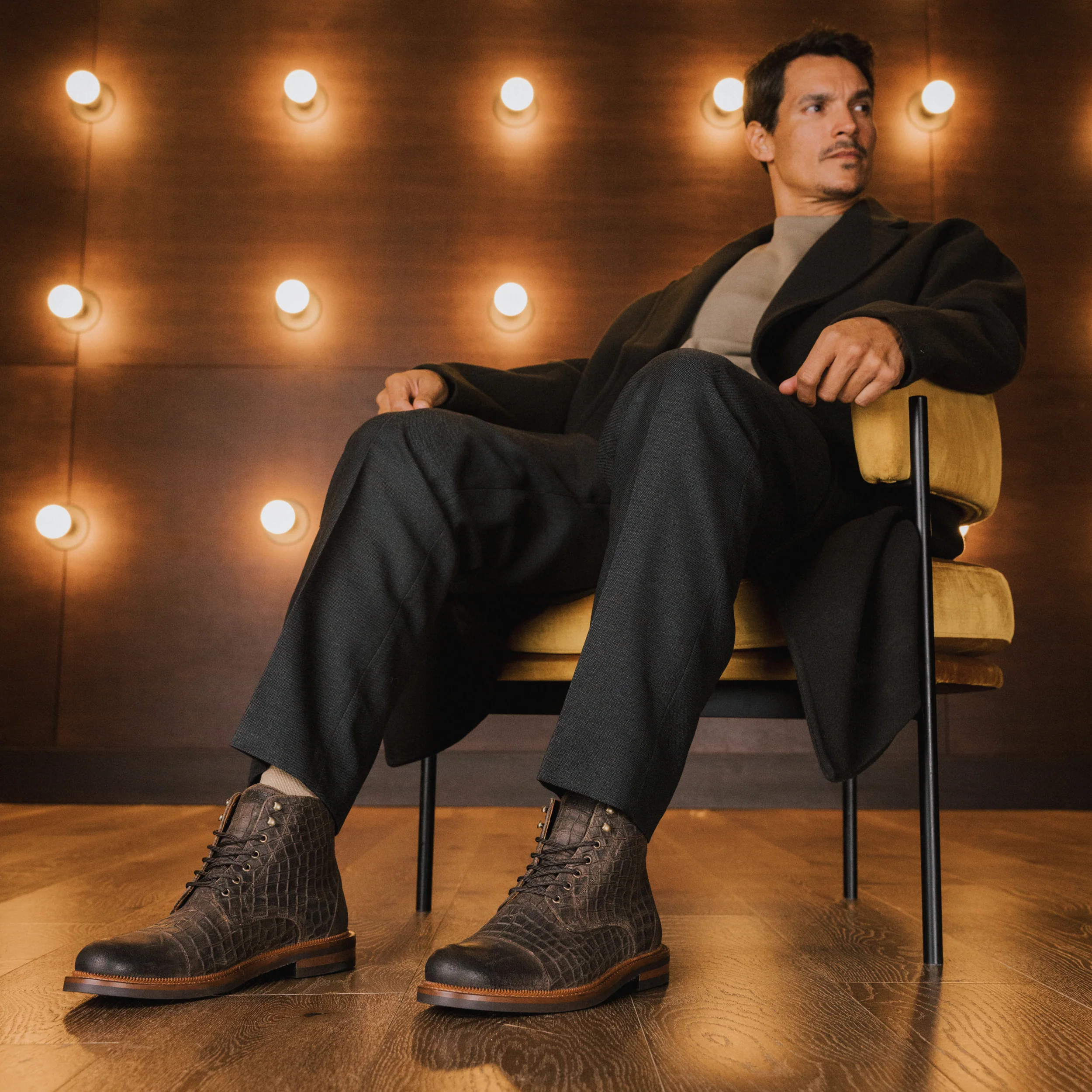 The Rome Boot in Brown Croco - Image 2
