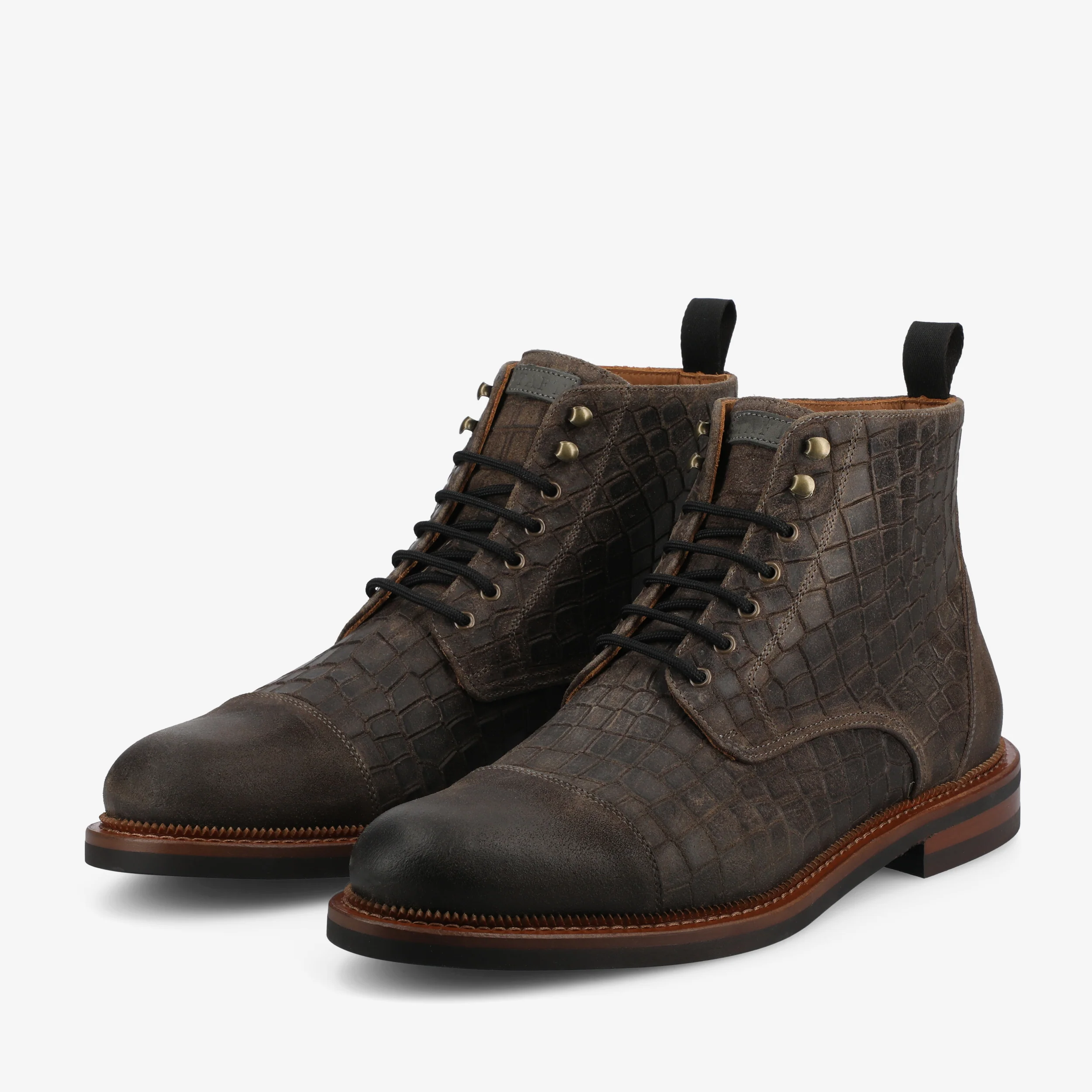 The Rome Boot in Brown Croco - Image 6