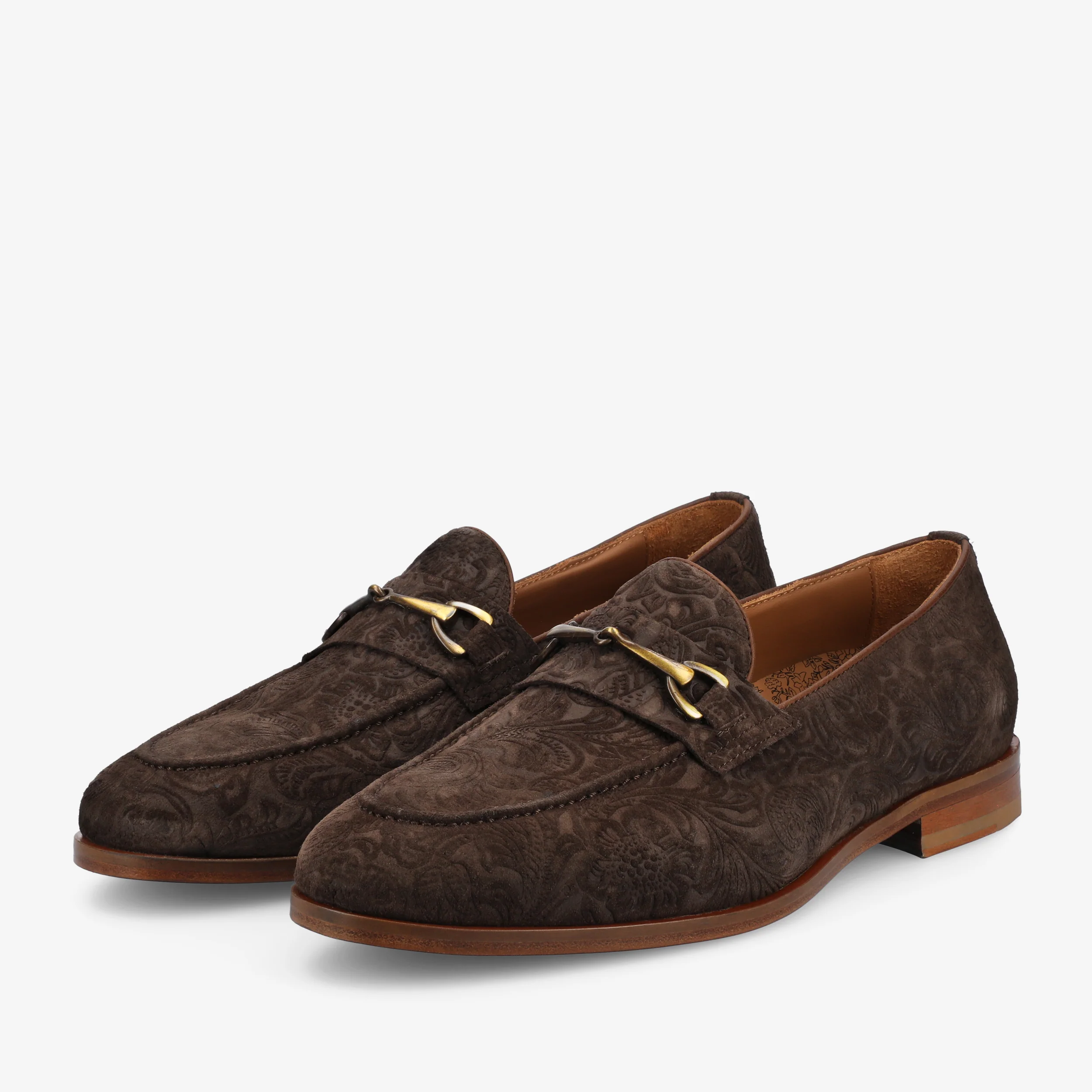 The Russell in Chocolate Floral Suede - Image 5