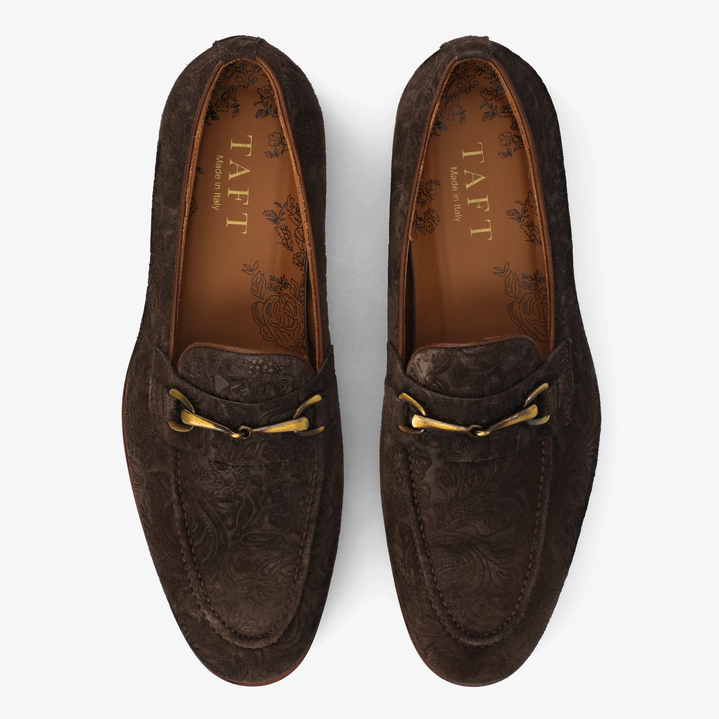 The Russell in Chocolate Floral Suede - Image 6