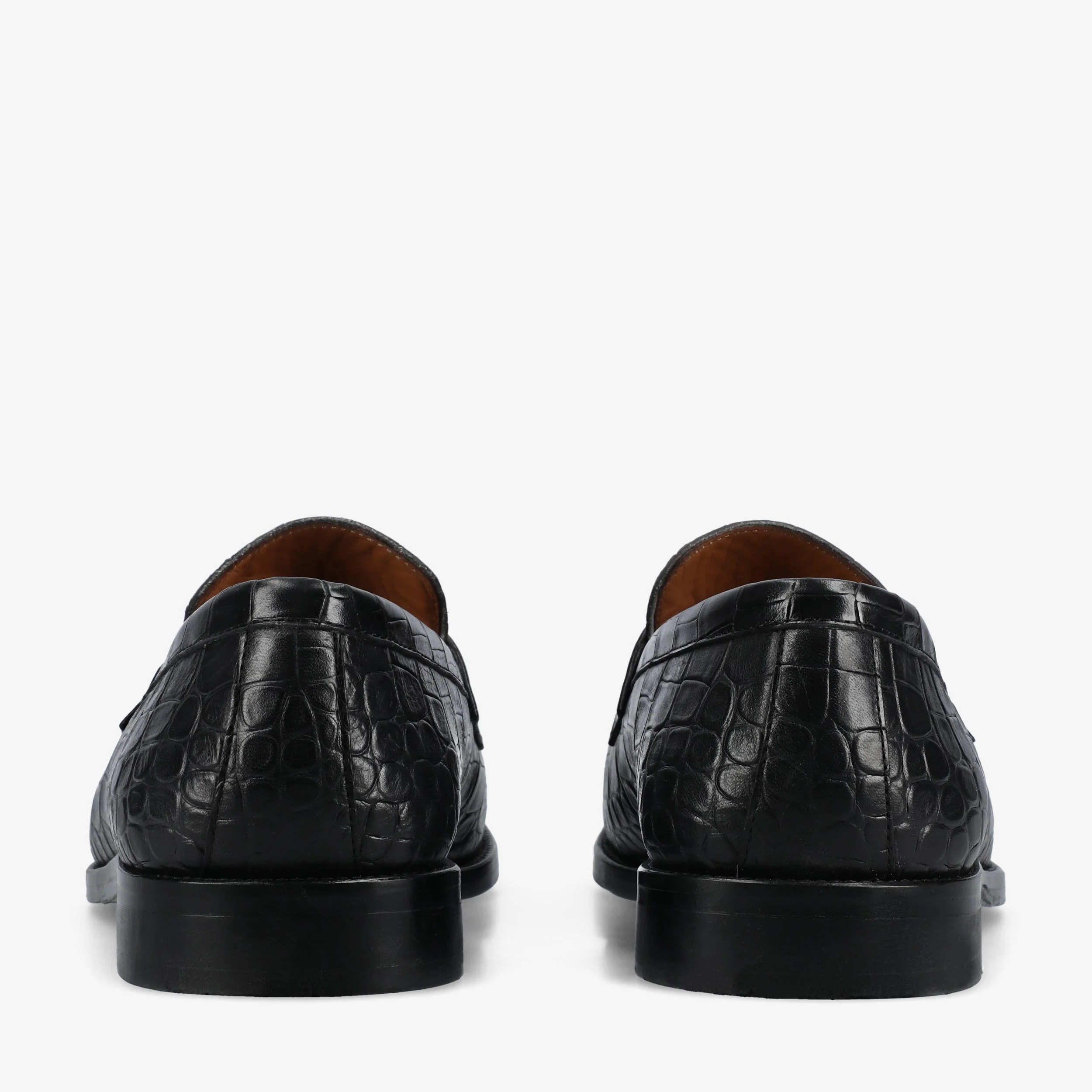The Sterling Penny Loafer in Black Croco - Image 6