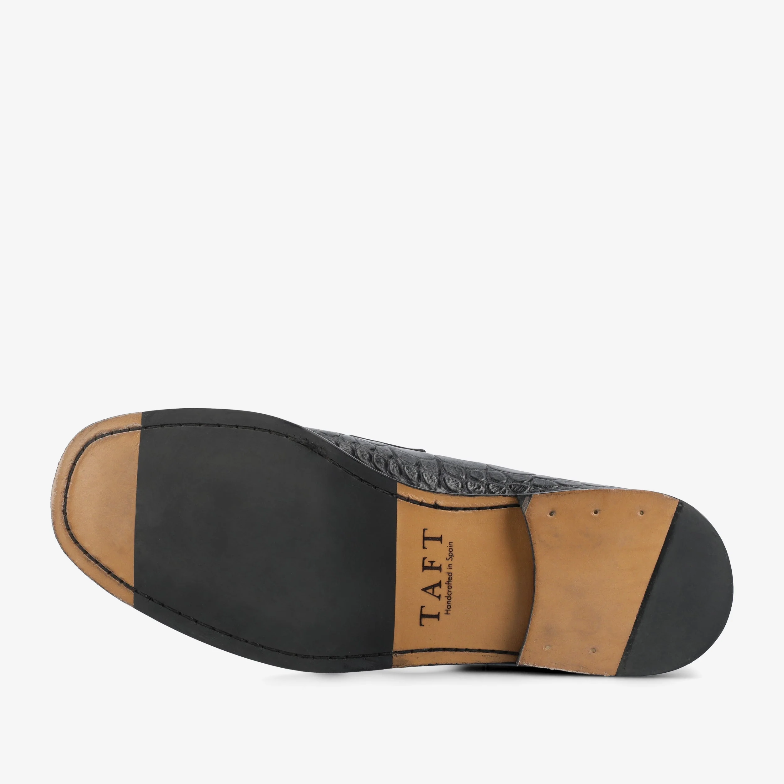 The Sterling Penny Loafer in Black Croco - Image 7