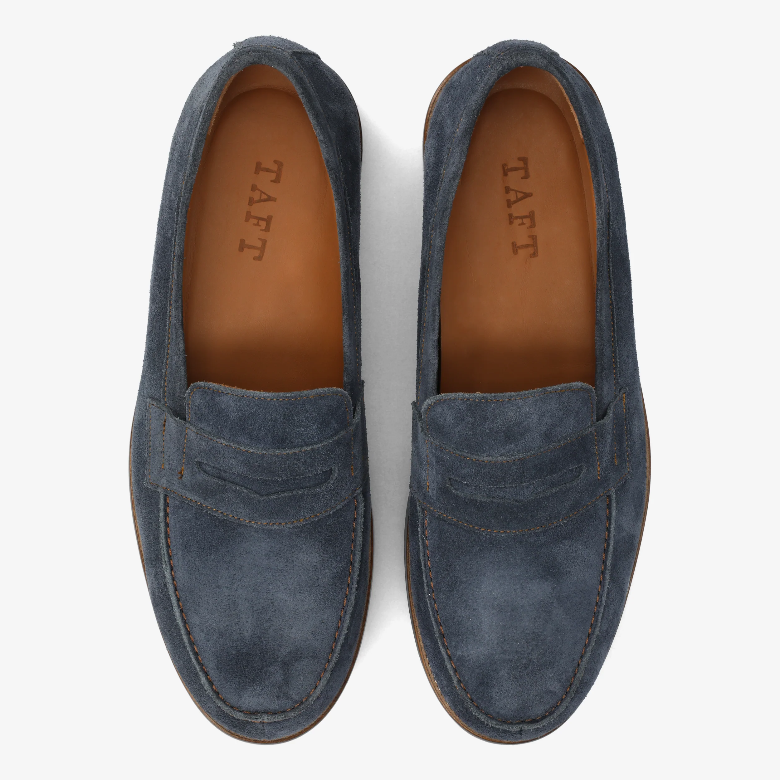 The Sterling Penny Loafer in Washed Blue Suede - Image 4